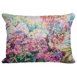 Watercolor Floral Decorative Baby Pillowcase - 16"x12"