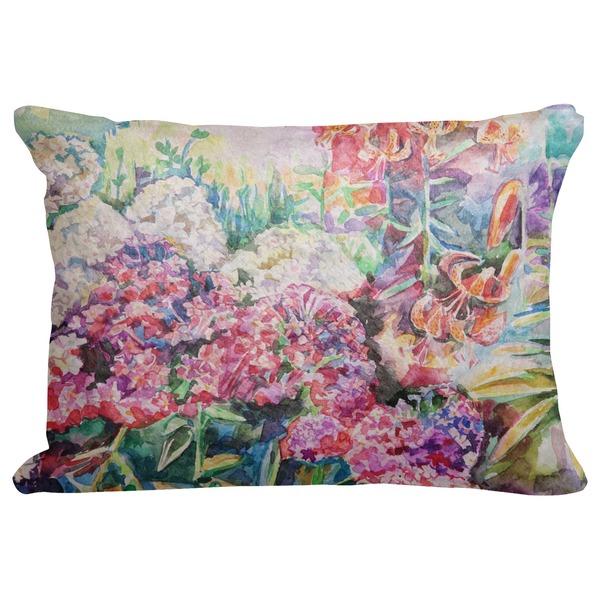 Custom Watercolor Floral Decorative Baby Pillowcase - 16"x12"