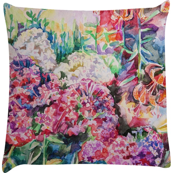 Custom Watercolor Floral Decorative Pillow Case
