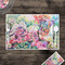 Watercolor Floral Disposable Paper Placemat - In Context