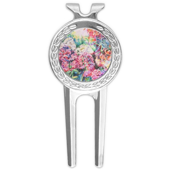 Custom Watercolor Floral Golf Divot Tool & Ball Marker
