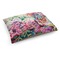 Watercolor Floral Dog Bed - Medium