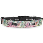 Watercolor Floral Deluxe Dog Collar