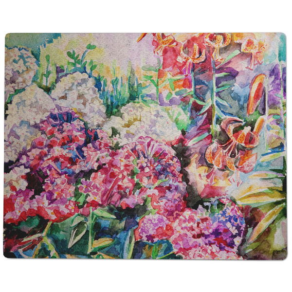 Watercolor Floral Dog Food Mat - Large without Bowls