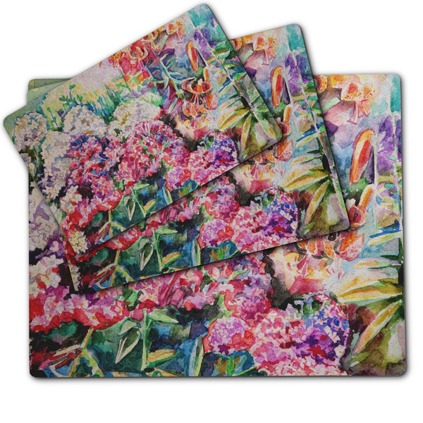 Watercolor Floral Dog Food Mat - MAIN (sm, med, lrg)