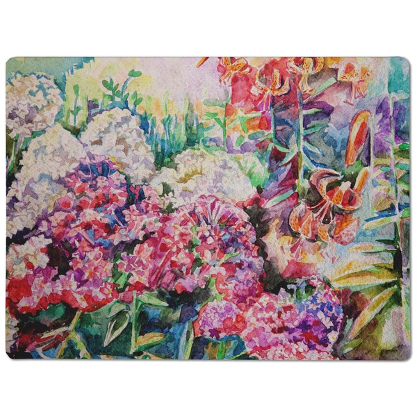 Watercolor Floral Dog Food Mat - Medium without bowls