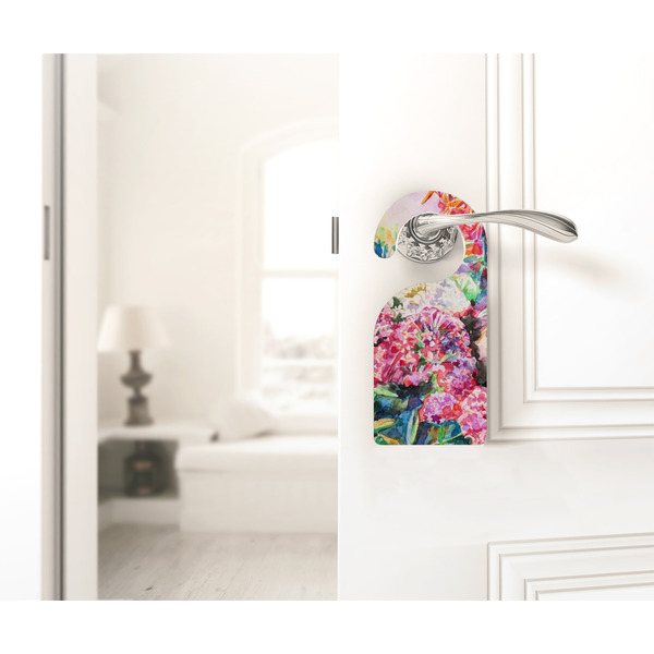 Watercolor Floral Door Hanger - LIFESTYLE
