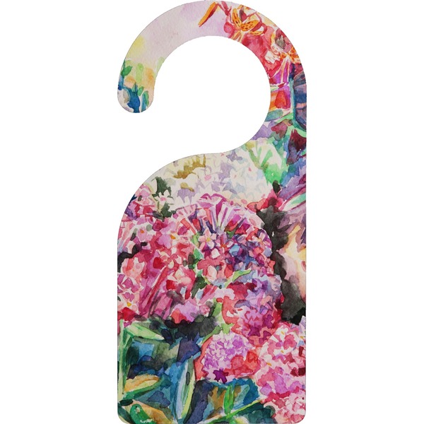Custom Watercolor Floral Door Hanger
