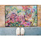 Watercolor Floral Door Mat - LIFESTYLE (Med)