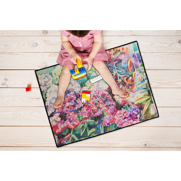Watercolor Floral Door Mats - LIFESTYLE kid