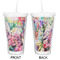 Watercolor Floral Double Wall Tumbler with Straw - Approval