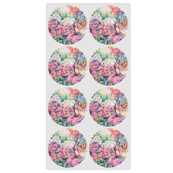 Watercolor Floral Drink Topper - Medium - Set of 12