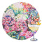 Watercolor Floral Drink Topper - XLarge - Single with Drink