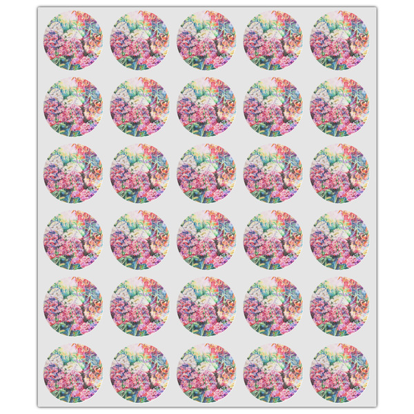 Watercolor Floral Drink Topper - XSmall - Set of 30