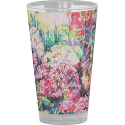 Watercolor Floral Pint Glass - Full Color