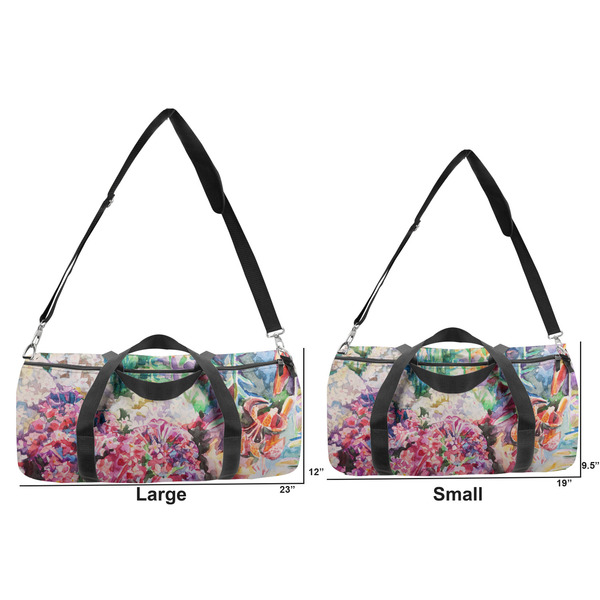 Watercolor Floral Duffle Bag Small and Large