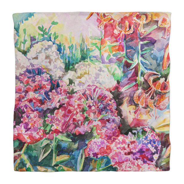 Watercolor Floral Duvet Cover - Queen - Front