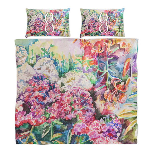 Watercolor Floral Duvet Cover Set - King - Alt Approval