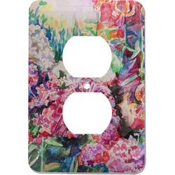 Watercolor Floral Electric Outlet Plate