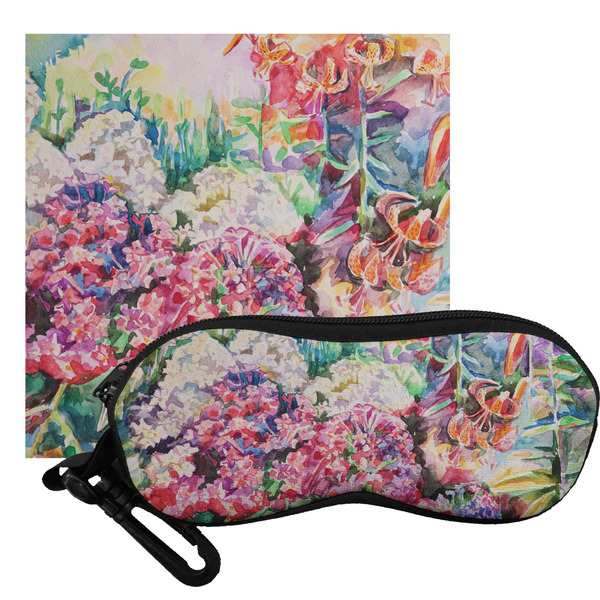 Custom Watercolor Floral Eyeglass Case & Cloth