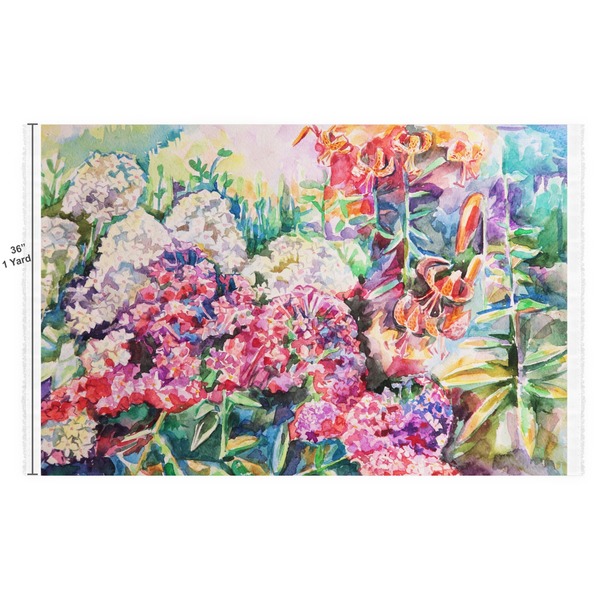 Watercolor Floral Fabric Full Yard