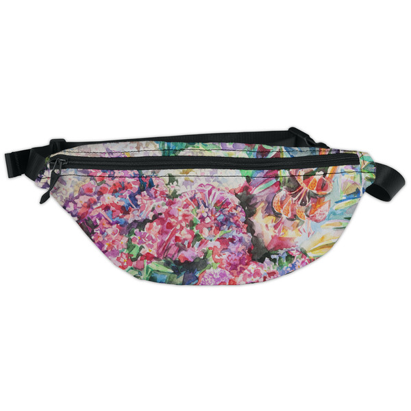 Custom Watercolor Floral Fanny Pack - Classic Style