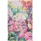 Watercolor Floral Finger Tip Towel - Full View