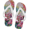 Watercolor Floral Flip Flops