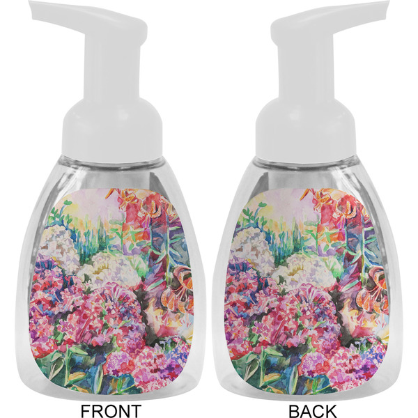 Watercolor Floral Foam Soap Bottle Approval - White