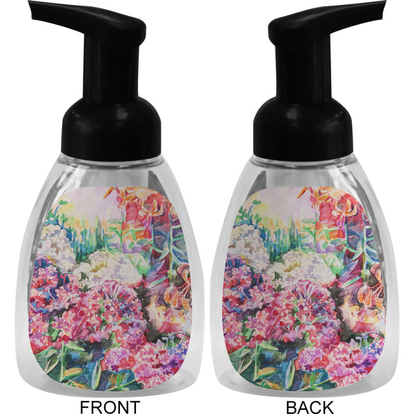 Watercolor Floral Foam Soap Bottle (Front & Back)