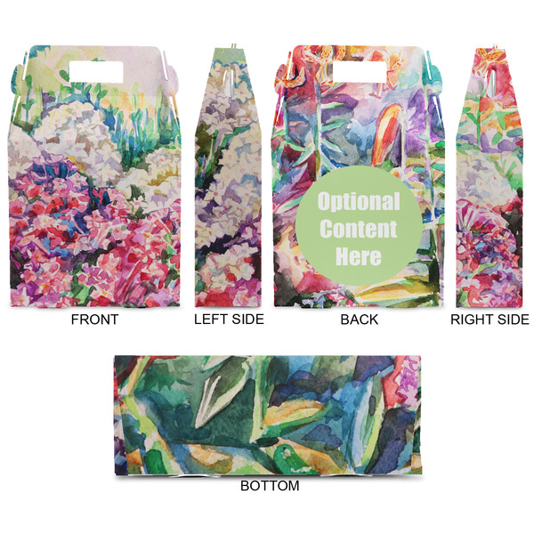 Watercolor Floral Gable Favor Box - Approval