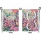 Watercolor Floral Garden Flag - Double Sided Front and Back
