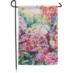 Watercolor Floral Small Garden Flag - Double Sided