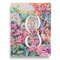 Watercolor Floral Garden Flags - Large - Double Sided - BACK