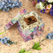 Watercolor Floral Gift Boxes with Lid - Canvas Wrapped - Small - In Context