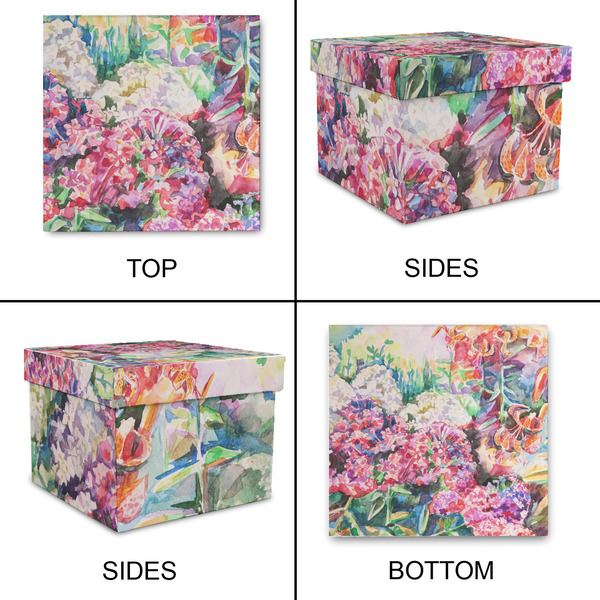 Watercolor Floral Gift Boxes with Lid - Canvas Wrapped - X-Large - Approval