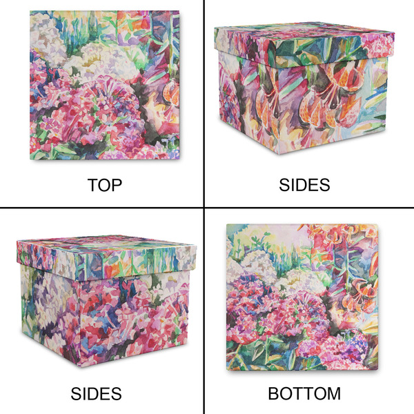 Watercolor Floral Gift Boxes with Lid - Canvas Wrapped - XX-Large - Approval