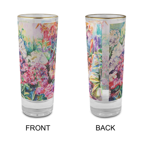 Watercolor Floral Glass Shot Glass - 2 oz - Single - APPROVAL
