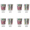 Watercolor Floral Glass Shot Glass - Standard - Set of 4 - APPROVAL
