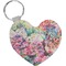 Watercolor Floral Heart Keychain (Personalized)
