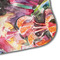 Watercolor Floral Hooded Baby Towel- Detail Corner