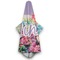Watercolor Floral Hooded Towel - Hanging