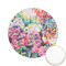 Watercolor Floral Printed Cookie Topper - 2.15"