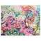 Watercolor Floral Indoor / Outdoor Rug - 6'x8' - Front Flat