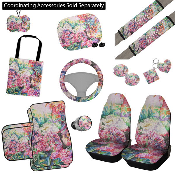 Watercolor Floral Interior Car Accessories