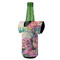 Watercolor Floral Jersey Bottle Cooler - ANGLE (on bottle)