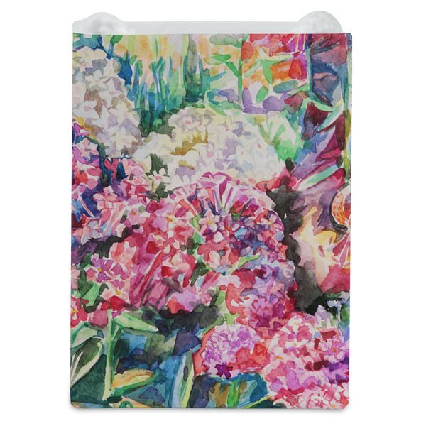 Watercolor Floral Jewelry Gift Bag - Gloss - Front