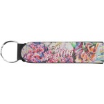Watercolor Floral Neoprene Keychain Fob