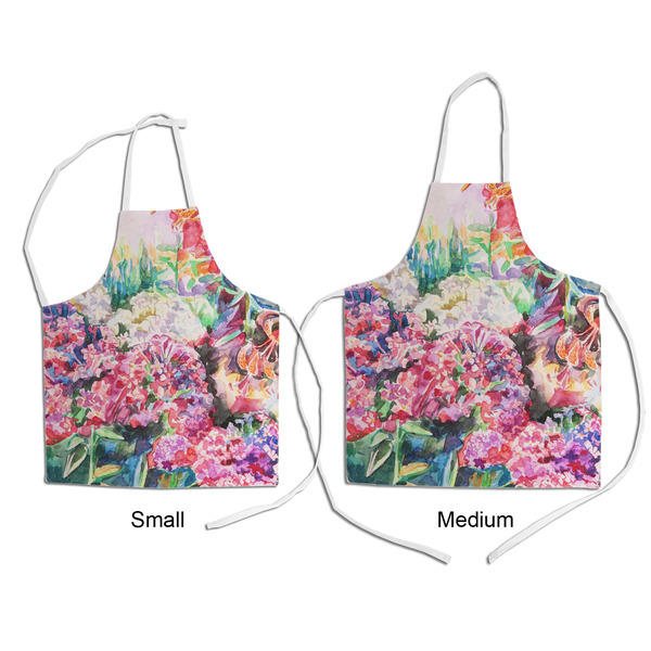 Watercolor Floral Kid's Aprons - Comparison