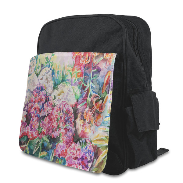 Custom Watercolor Floral Preschool Backpack